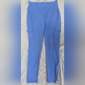 Lisa Rinna purple dressy leggings small